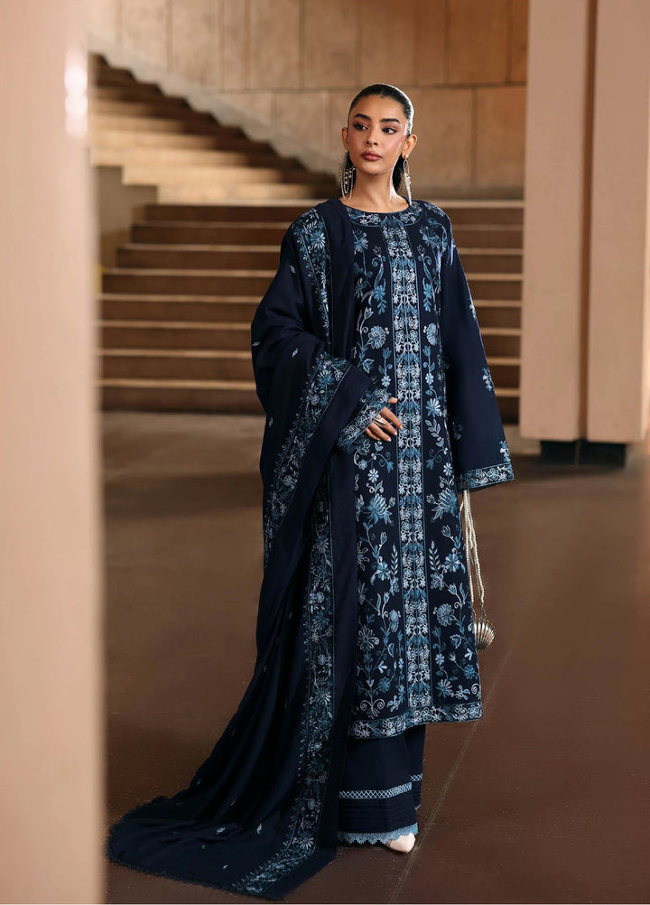 Rajbari Premium Unstitched Peach Winter Shawl Exclusive Embroidered Suits 3 Piece RB25PW D-6 - Winter Collection