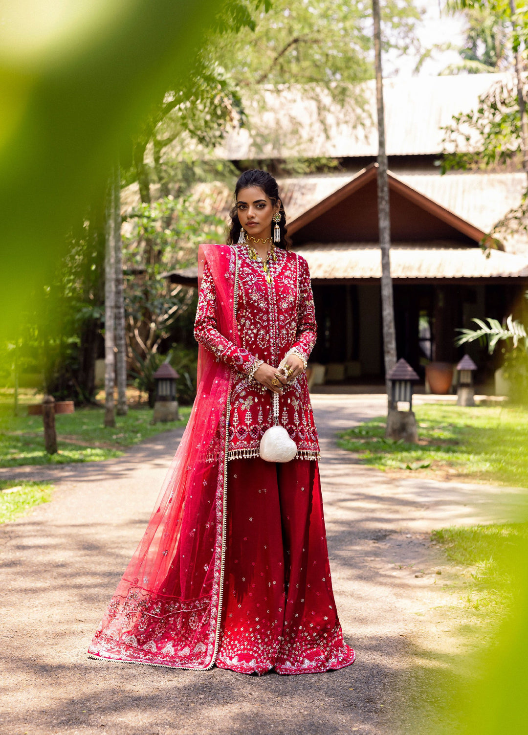 Saira Rizwan Unstitched Raw Silk Embroidered Suits 3 Piece SR25UF SRF25-01 Golnar - Festive Collection