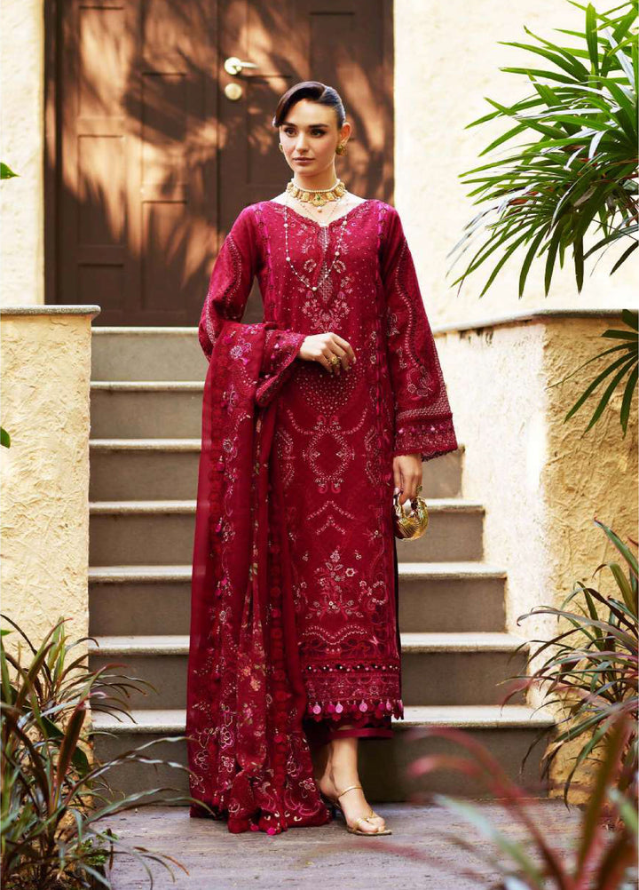 Ariya by Kanwal Malik Unstitched Embroidered Luxury Lawn 3 Piece Suit KM26UA D-5 SAFA - Summer Collection