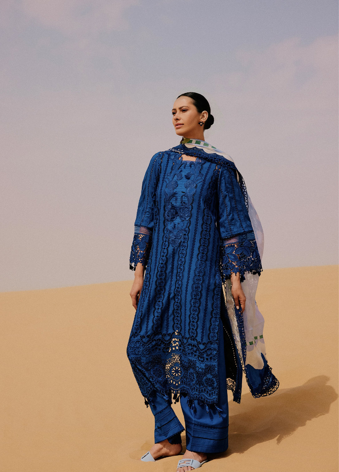 Saira Rizwan Unstitched Embroidered Luxury Lawn 3 Piece Suit SR26ULL SRL26-01 NEA - Festive Collection