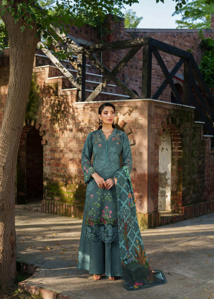 Meraki by Asifa And Nabeel Unstitched Viscose Embroidered Suits 3 Piece AN25MW ANM-06-Frosted Petals - Winter Collection