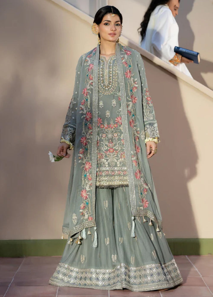 Sahellian by Meerak Women Pret Luxury Chiffon 4 Piece Jugnu - Formals Collection