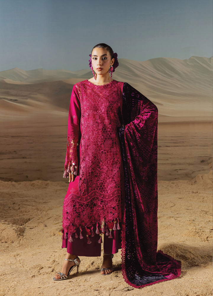 Amelia by Mahnur Unstitched Luxury Cotrai Embroidered 3 Piece Suits MN25AL AM-011 - Winter Collection