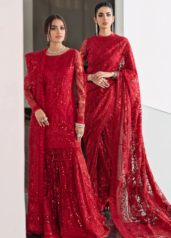 Chantelle by Baroque Unstitched Embroidered Net 3 Piece Suit BQ26UFC EC-06 - Festive Collection