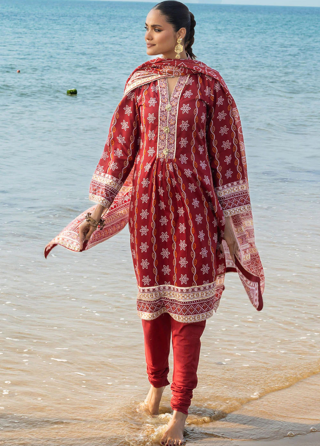 The Chunri by Gul Ahmed Unstitched Printed Lawn 3 Piece Suit GA26UTCL CL-62026 B - Summer Collection