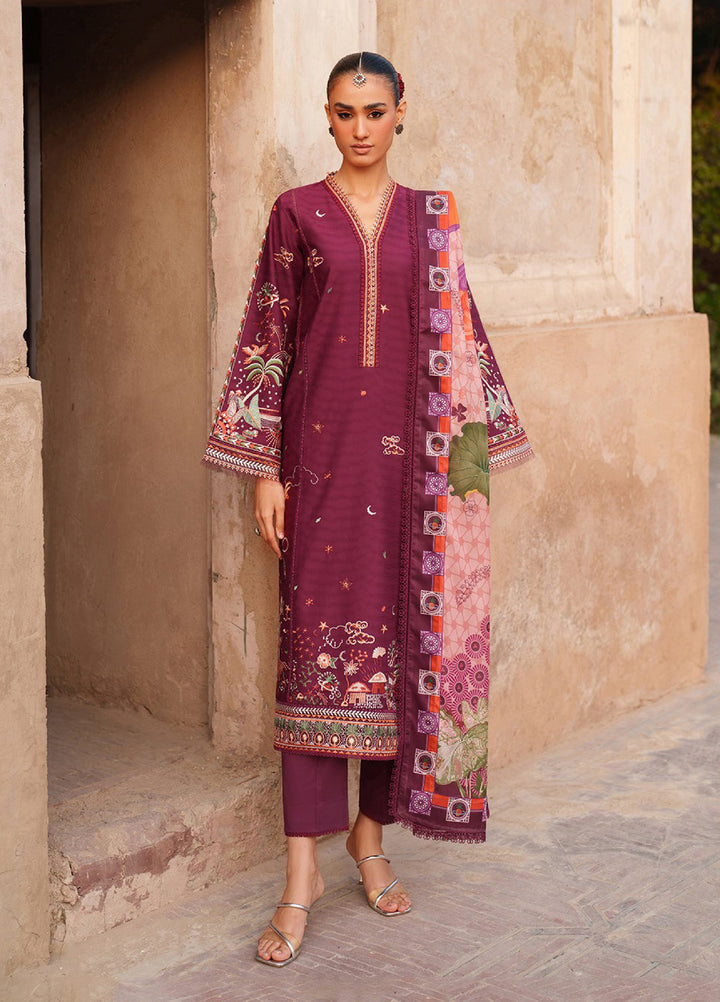 Suroor by Bin Ilyas RTW Embroidered Jacquard Lawn 3 Piece Suit BI26PSL 242A - Festive Collection