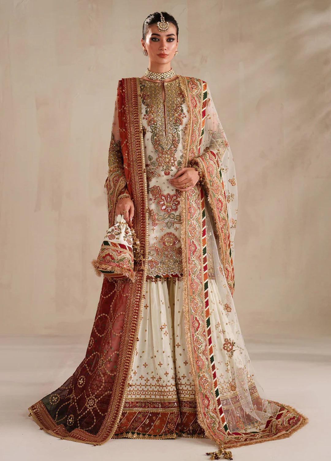 Chantelle by Baroque Unstitched Embroidered Net 3 Piece Suit BQ26UFC UF-4368 - Festive Collection