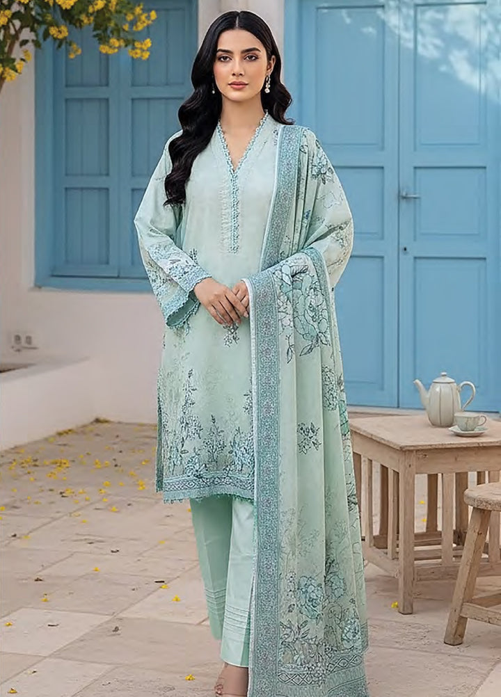 Summer Prints by Lakhany Unstitched Printed Lawn 3 Piece Suit LSM26USP LG-RK-0124 - Summer Collection
