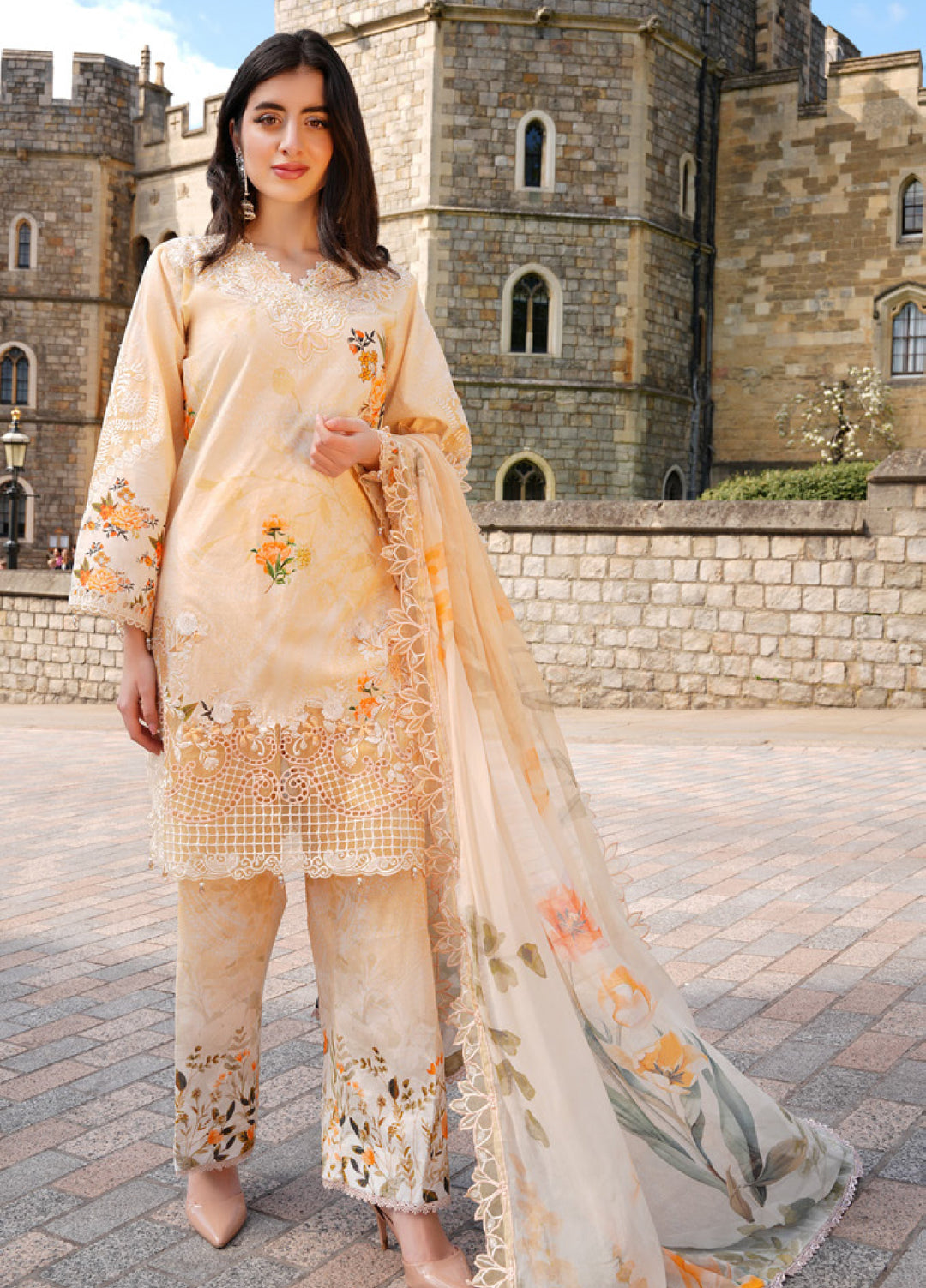 Al Zohaib Printkari Unstitched Embroidered Lawn 3 Piece Suit AZ26ULP 07 - Summer Collection