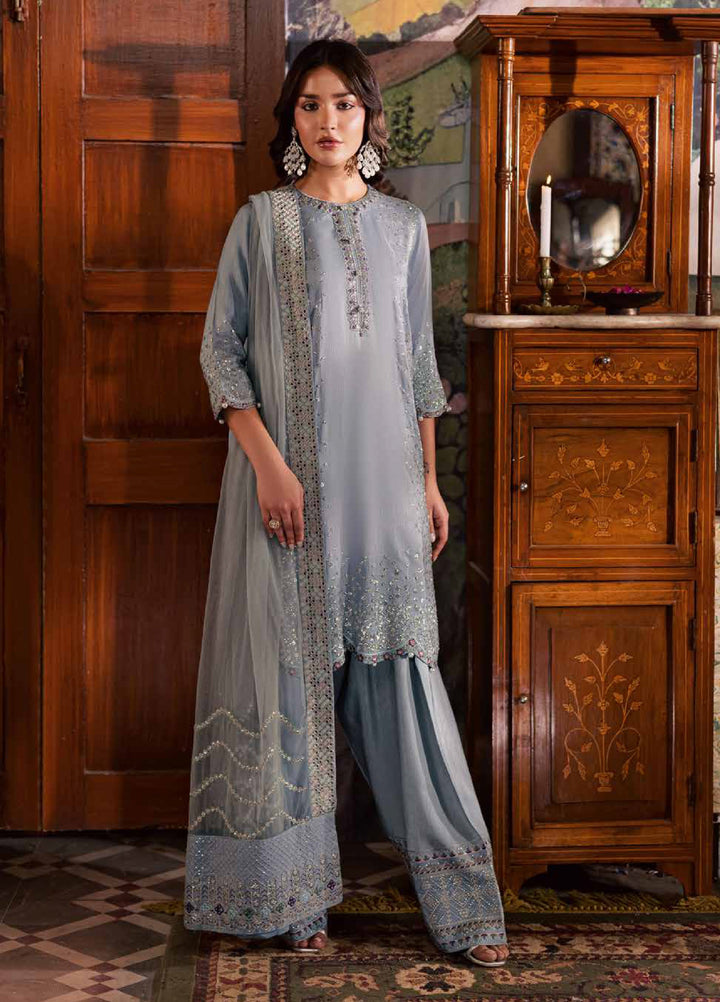 Nureh Nur Mahal The Silk Edit Unstitched Suits 3 Piece NU25NM NE-195 - Festive Collection