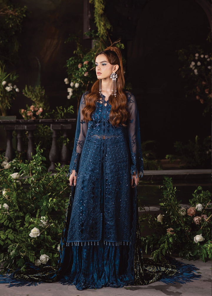 Amelia by Mahnur Unstitched Luxury Organza Embroidered 3 Piece Suits MN25AL AM-008 - Winter Collection