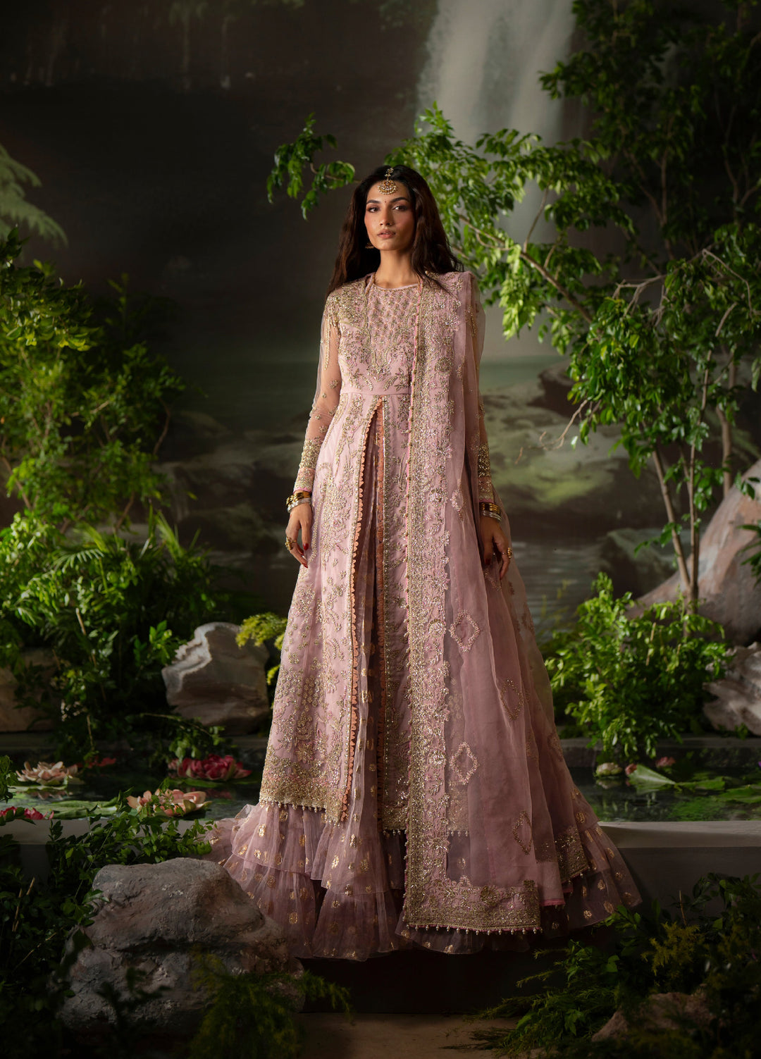 Dastan E Ishq by Ajr Festive Embroidered Unstitched Organza 3 Piece Suits AJR25DI D-1 Dhanak - Formals Collection