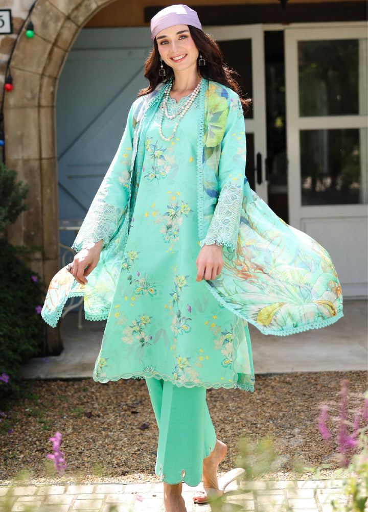 Rang Rasiya Lifestyle Lawn Unstitched Embroidered 3 Piece Suit RR25ULS SAGE - Summer Collection