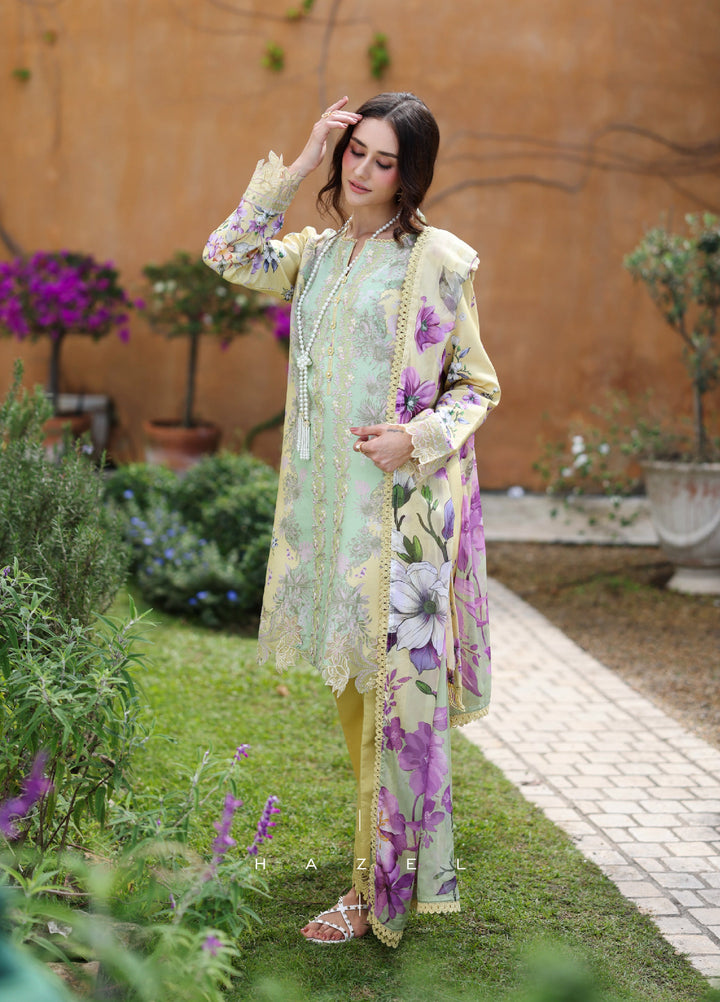 Rang Rasiya Lifestyle Lawn Unstitched Embroidered 3 Piece Suit RR25ULS HAZEL - Summer Collection