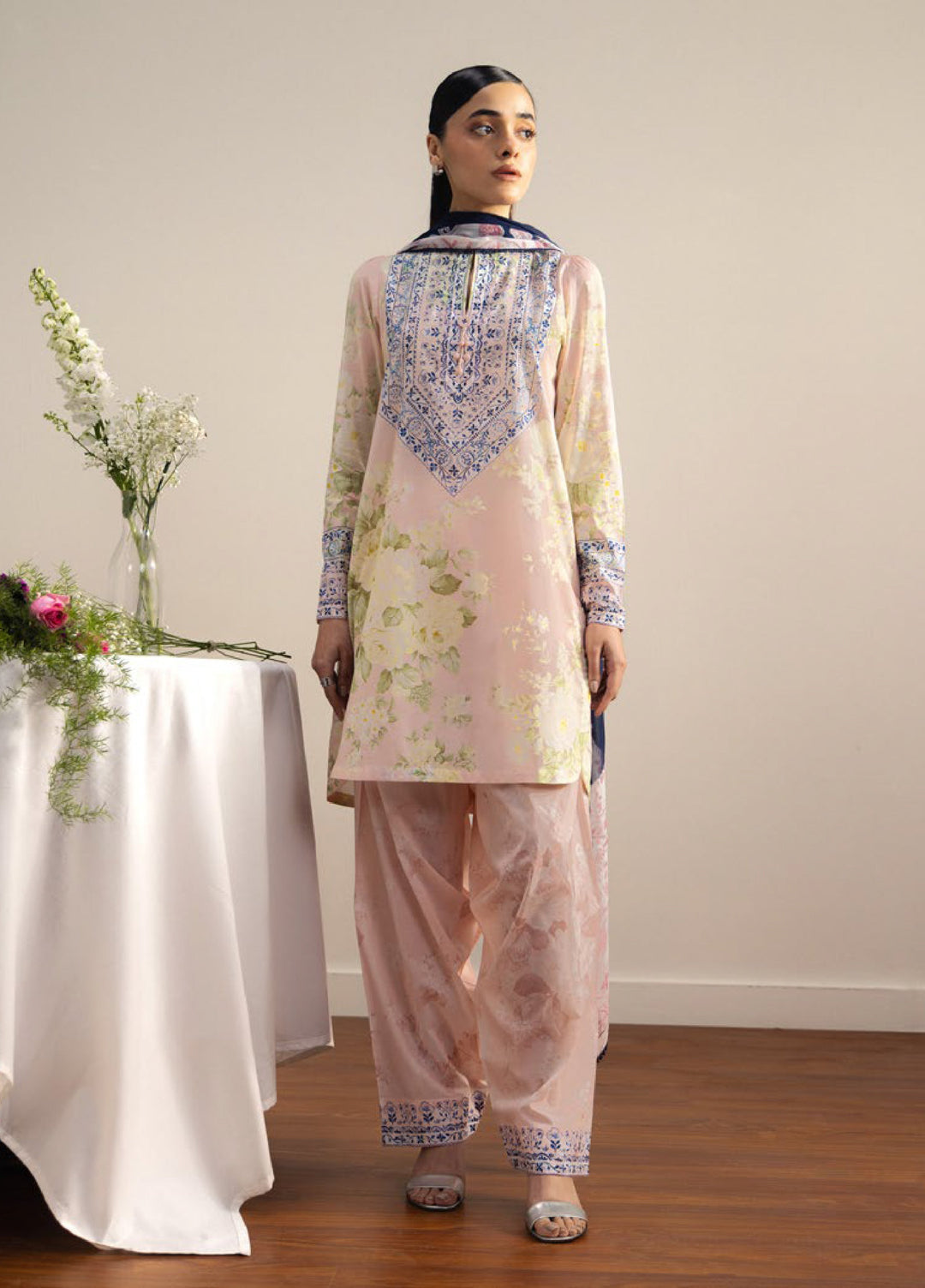 Coco by Zara Shahjahan Unstitched Printed Lawn 3 Piece Suit CZS26ULV HARU-1A - Summer Collection