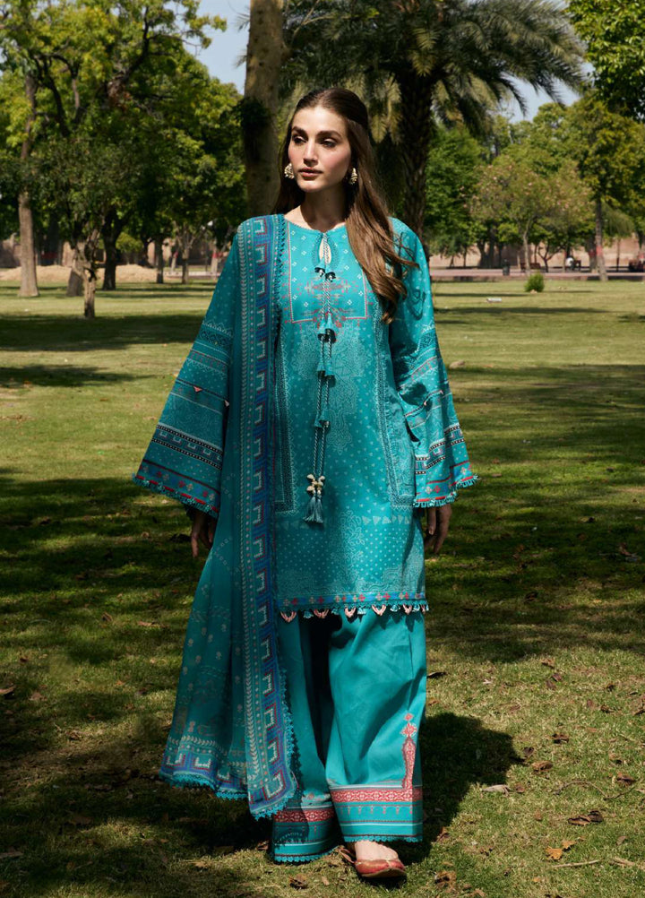 Angan by Kahf Unstitched Printed Lawn 3 Piece Suit KHF26ULA KEHKASHAN KPS-5B - Festive Collection