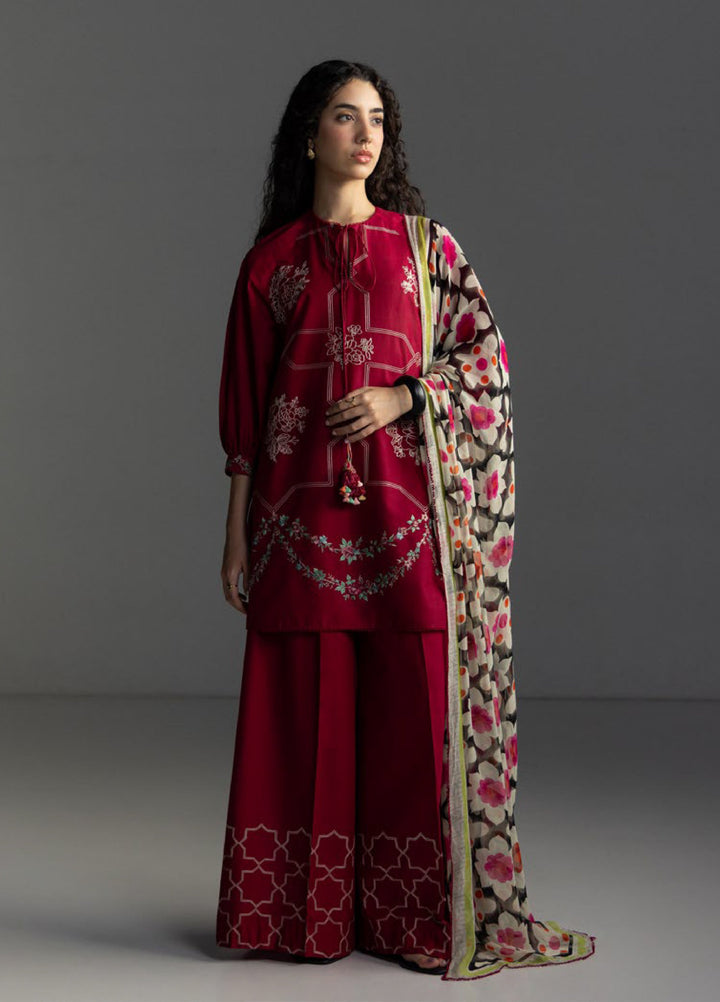 Coco by Zara Shahjahan Unstitched Embroidered Lawn 3 Piece Suit CZS26UL RIVAE-1B - Summer Collection