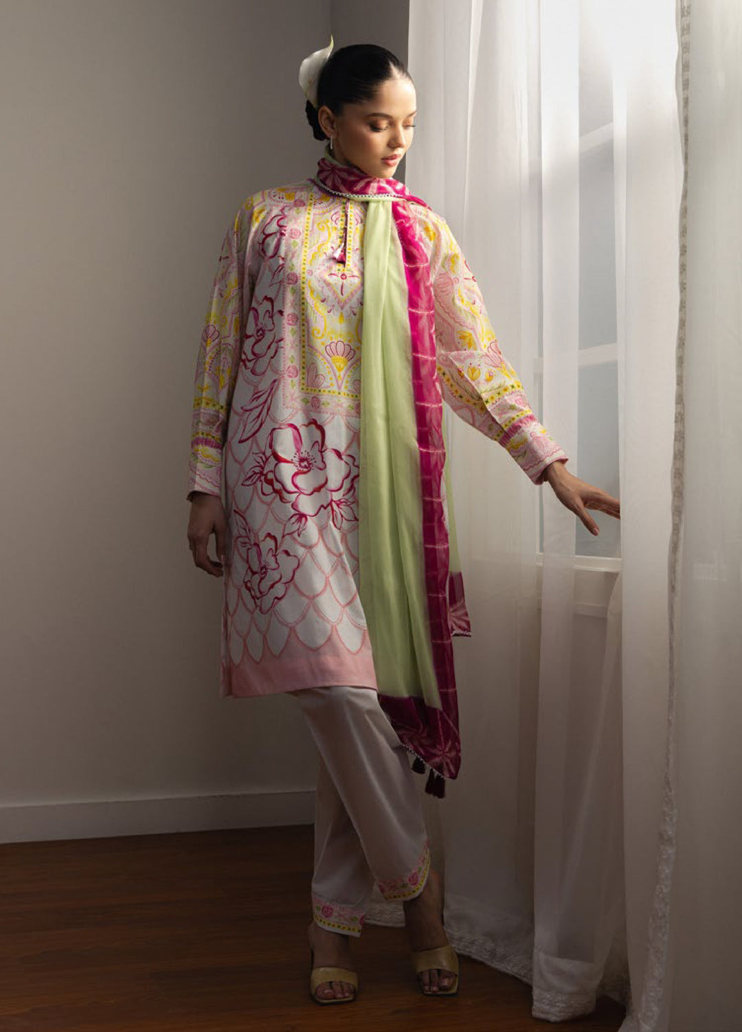 Coco by Zara Shahjahan Unstitched Printed Lawn 3 Piece Suit CZS26ULV NAMI-5B - Summer Collection