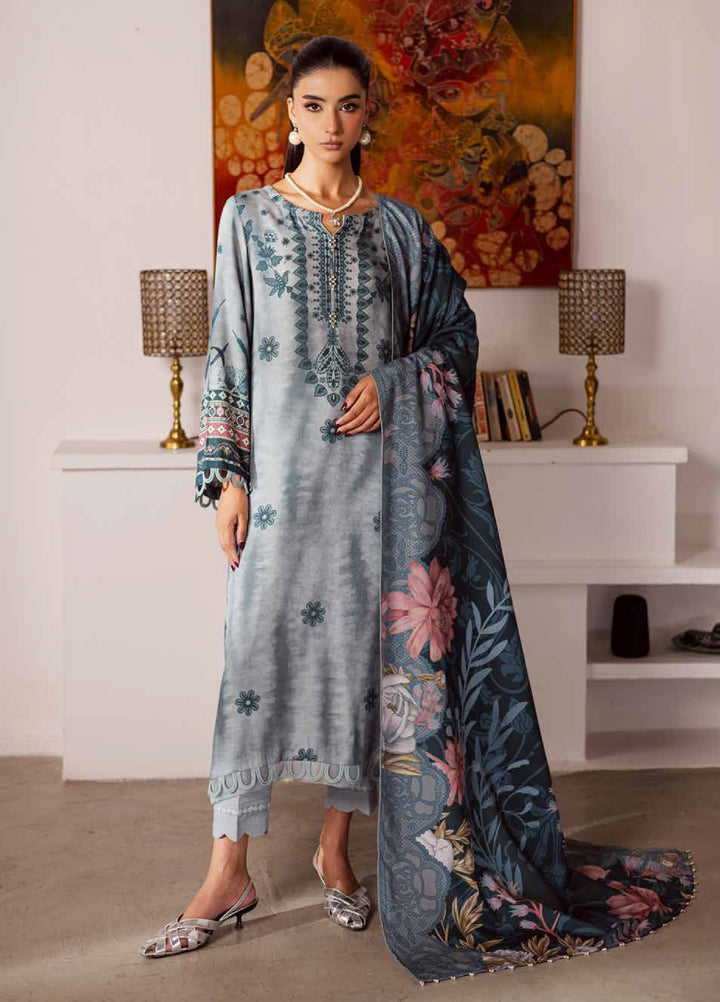Signature Prints by Nureh Unstitched Linen Jacquard Suits 3 Piece NU25LJ SP-193 - Winter Collection