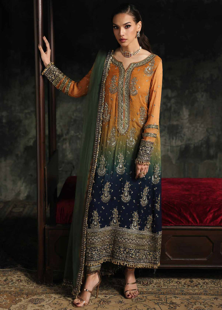 Aura by Charizma Unstitched Chiffon Embroidered Suits 3 Piece CRZ25UA CA26-02 - Festive Collection