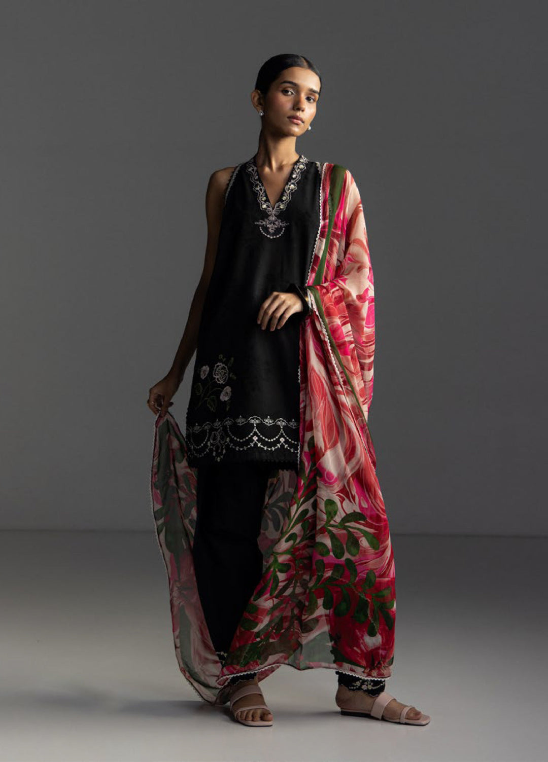 Coco by Zara Shahjahan Unstitched Embroidered Jacquard 3 Piece Suit CZS26UL MIRO-2B - Summer Collection