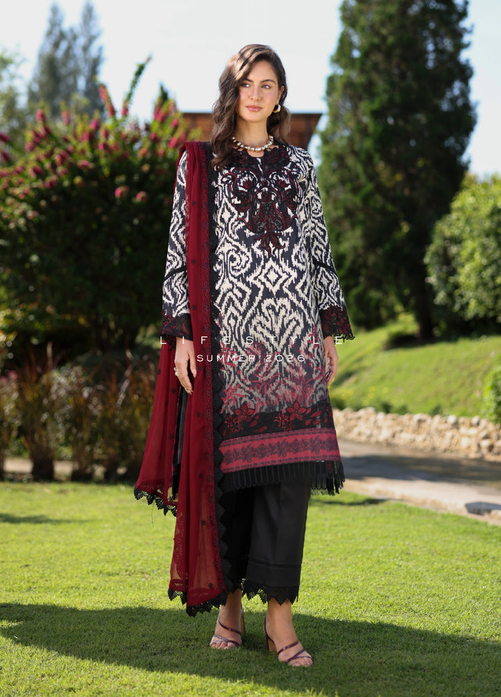 Rang Rasiya Lifestyle Lawn Unstitched Embroidered 3 Piece Suit RR25ULS PEONY - Summer Collection