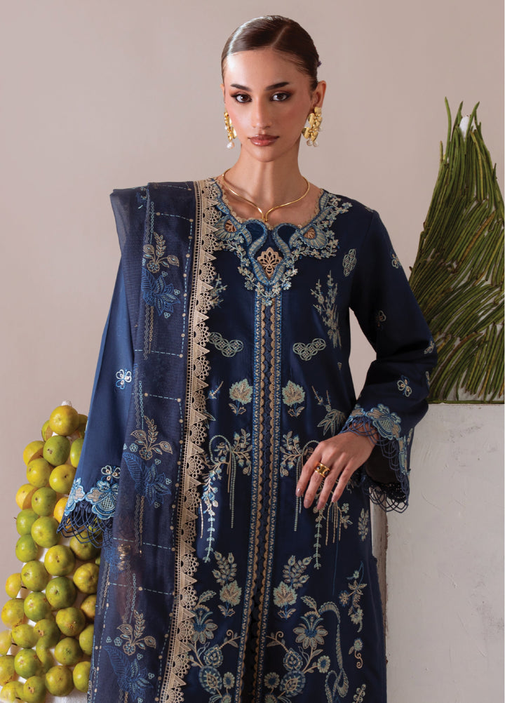 Miraal By Aabyaan Embroidered Chikankari Suits Unstitched 3 Piece ABY25MV D-AV-08-Ruhaab - Winter Collection