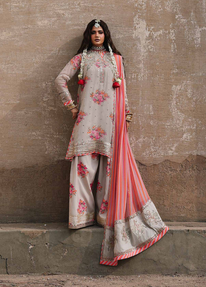 Vasal by Charizma Unstitched Embroidered Chiffon 3 Piece Suit CHR26UVC VSL6-09 - Festive Collection