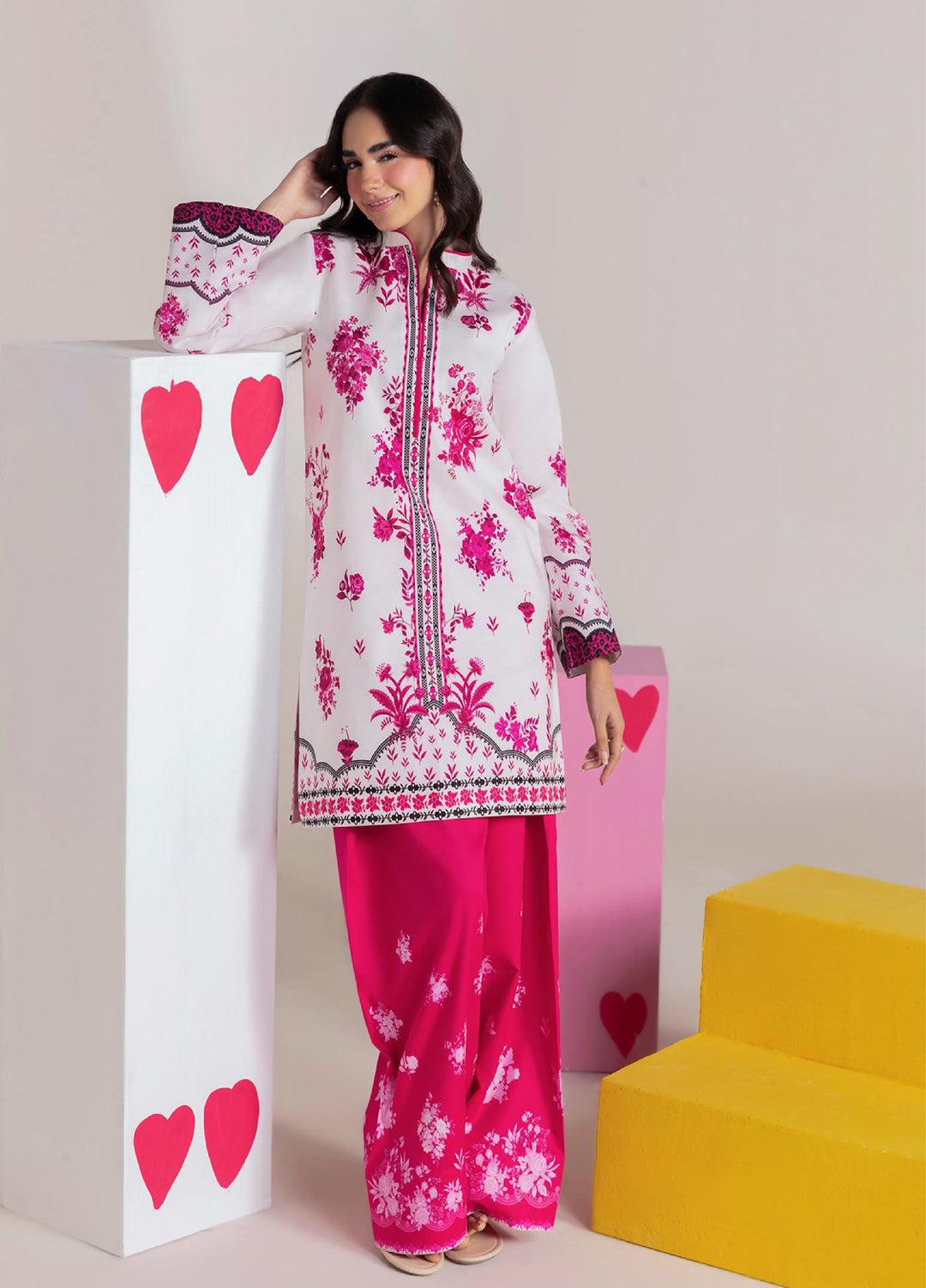Amal Prints by RajBari Unstitched Printed Lawn 2 Piece Suit RB26UPA D-1 - Summer Collection