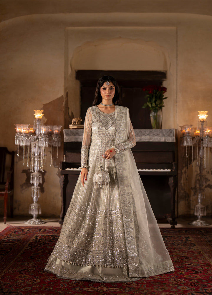 Dastan E Ishq by Ajr Festive Embroidered Unstitched Net 3 Piece Suits AJR25DI D-5 Roohi - Formals Collection