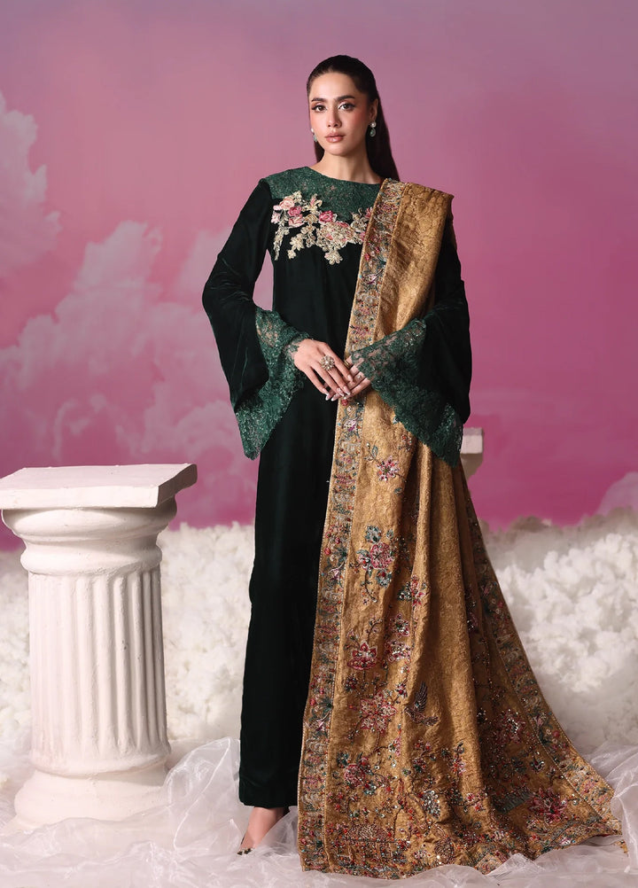 Mount Olypus by Musferah Saad Pret Embroidered Velvet 2 Piece Eternal Envy - Festive Collection