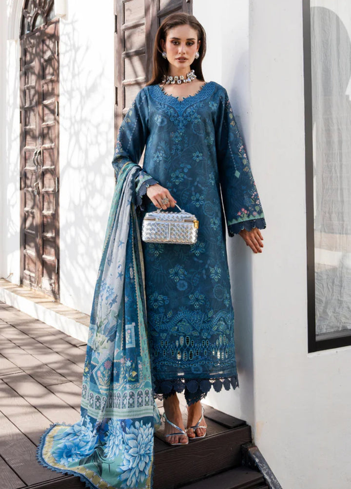 Shezlin Chikankari by Aabyaan Unstitched Embroidered Lawn 3 Piece Suit ABY26USC AZ-08 ZERIEL - Summer Collection
