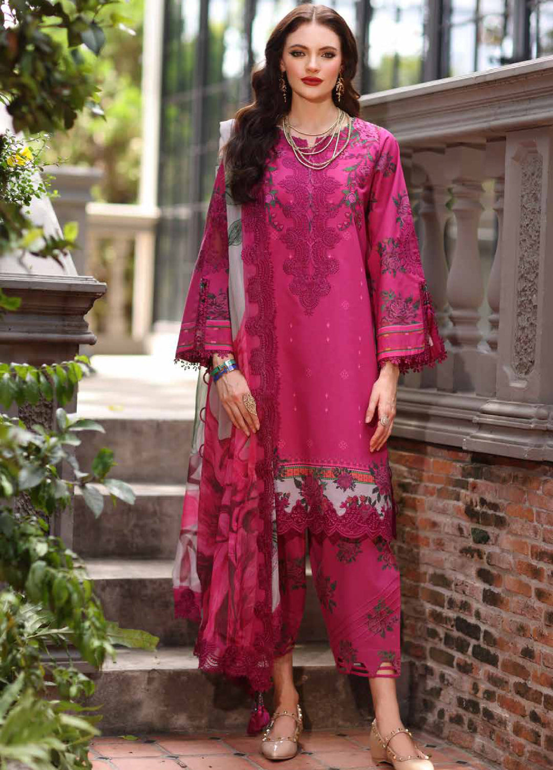 Aghaz e Nou by Charizma Unstitched Embroidered Lawn 3 Piece Suit CHR26UA AG6-05 - Summer Collection