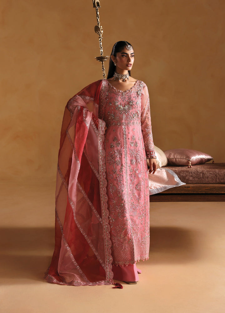 Gulaal Unstitched Embroidered Organza Suits 3 Piece GL25UW AREEMAN-WU-13 - Wedding Collection