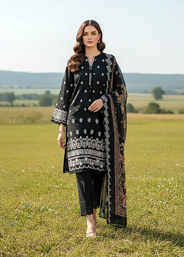 Essentials by Lakhany Unstitched Embroidered Lawn 3 Piece Suit LSM26UE LG-IZ-0383 - Summer Collection
