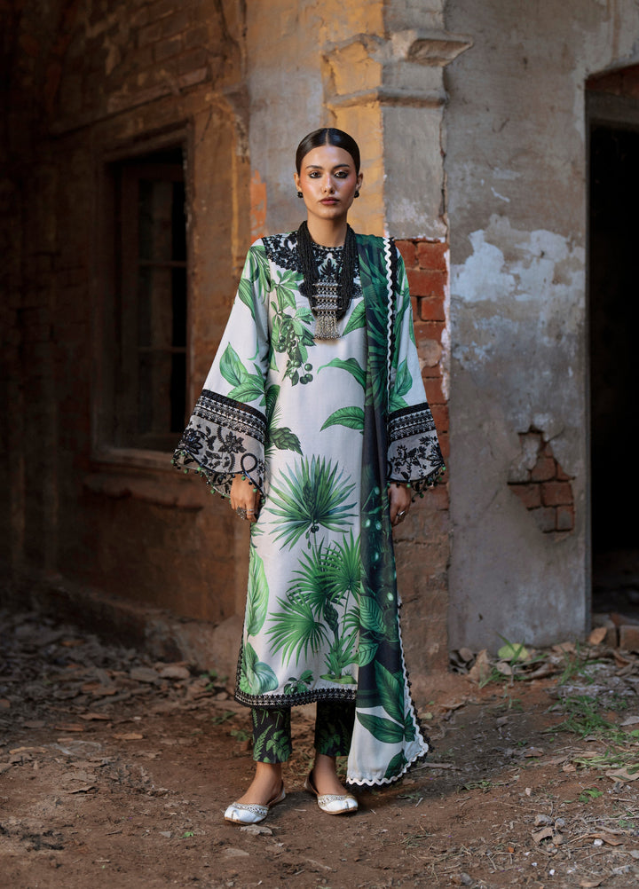 AJR Sard Shaam Embroidered Unstitched Linen Suits 3 Piece AJR25SS AJRW-02 GULBAHAR - Winter Collection