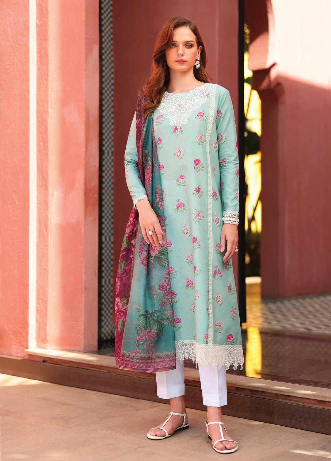 Xenia Formals RTW Embroidered Lawn 3 Piece XF26PL SLATE - Summer Collection