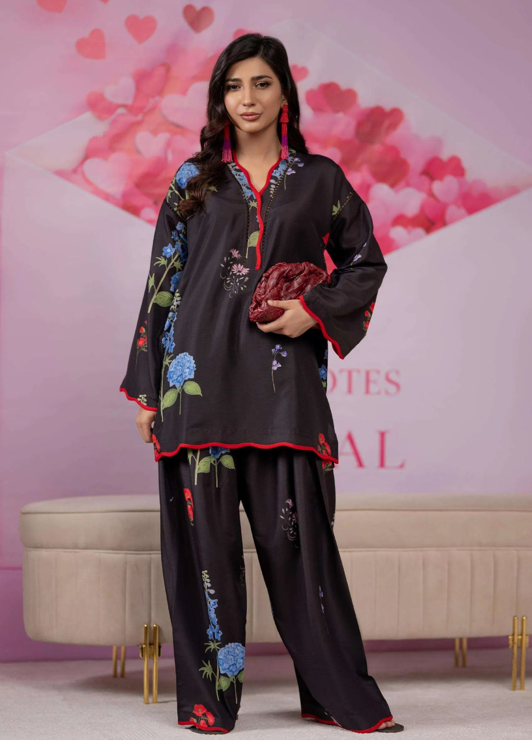 Minor Defect by Ayesha Somaya RTW Printed Lawn Silk 2 Piece Suit Ebony Casual Collection