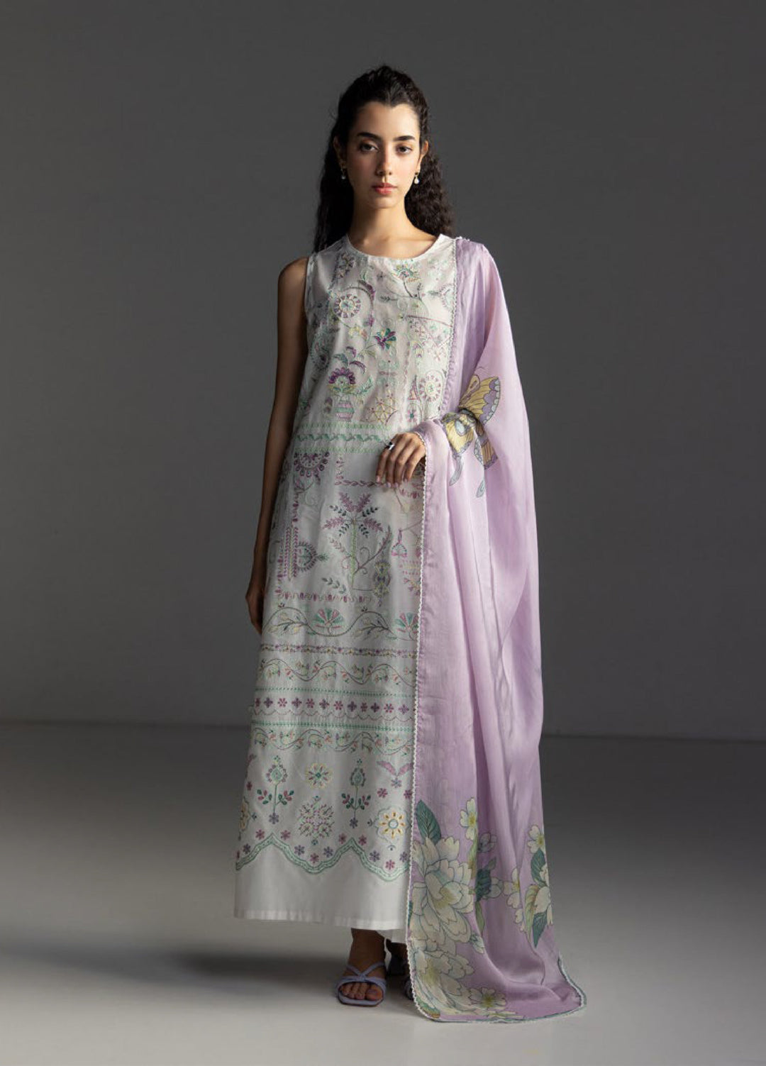Coco by Zara Shahjahan Unstitched Embroidered Lawn 3 Piece Suit CZS26UL VEYA-7A - Summer Collection