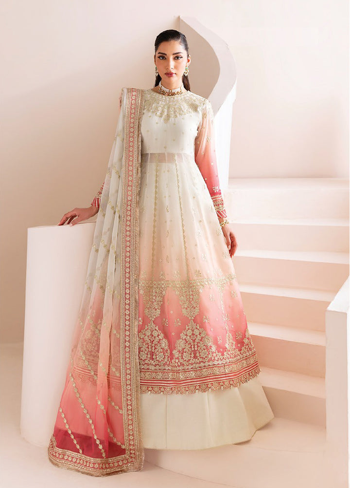 Xenia Formal Luxury Unstitched Embroidered Chiffon Suits 3 Piece XE25FL XF-1025 Mahlaqa - Formals Collection