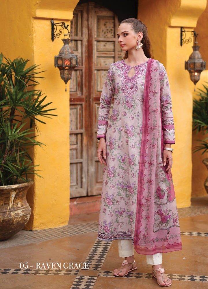 Xenia Formals RTW Embroidered Lawn 3 Piece XF26PL RAVEN GRACE - Summer Collection