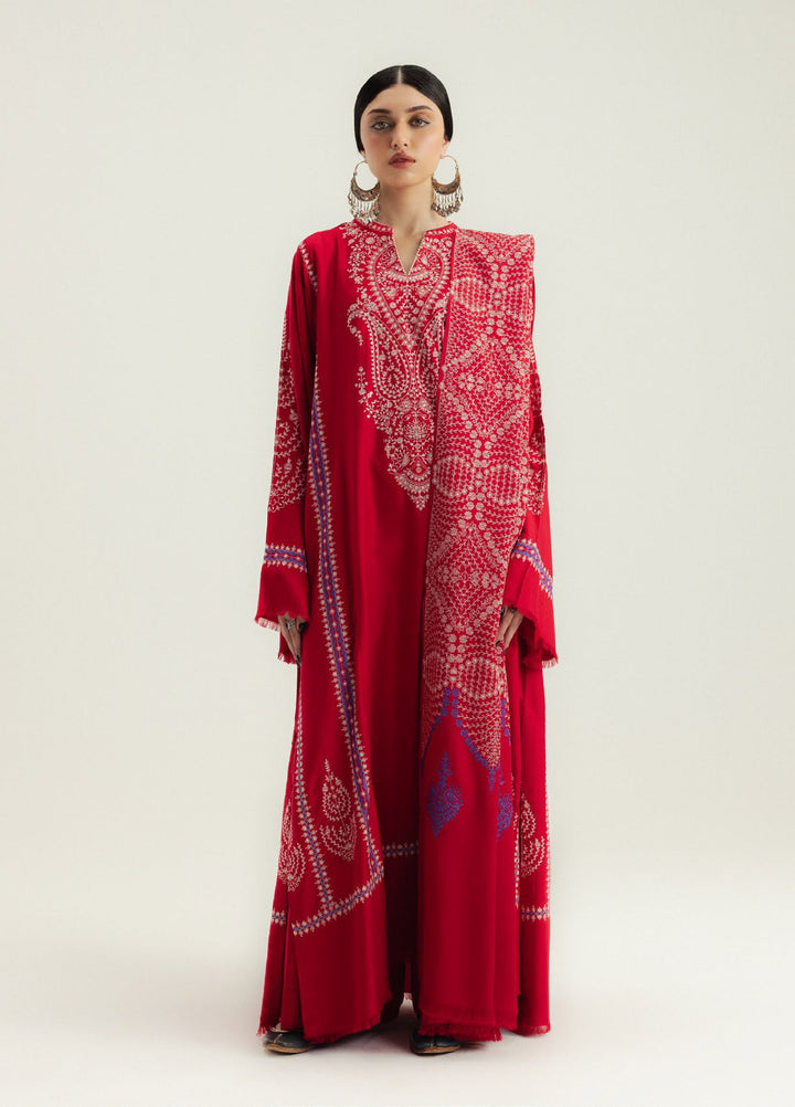 Zara Shahjahan Unstitched Winter Marina Embroidered Suits 3 Piece CZS25WC D5-Laalazar - Winter Collection