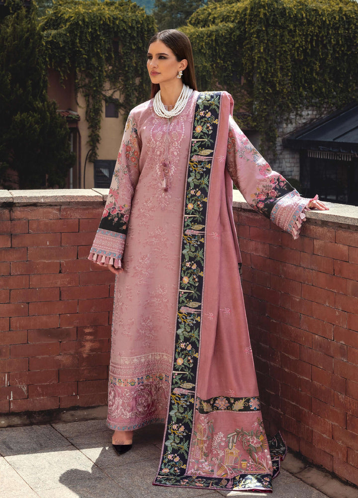 Mushq Broadway Under the Tuscan Sun Embroidered Viscose Suits Unstitched 3 Piece MQ25BT D-03 Cortona Bloom - Winter Collection