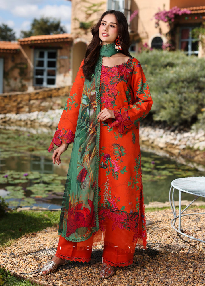 Rang Rasiya Lifestyle Lawn Unstitched Embroidered 3 Piece Suit RR25ULS OLIVINE - Summer Collection