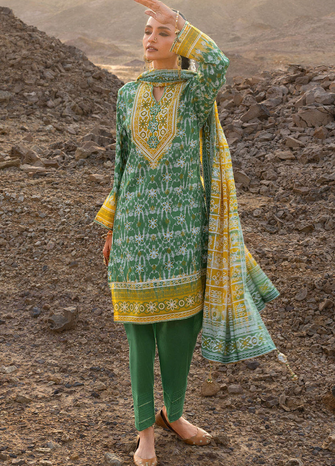 The Chunri by Gul Ahmed Unstitched Printed Lawn 3 Piece Suit GA26UTCL CL-62022 B - Summer Collection