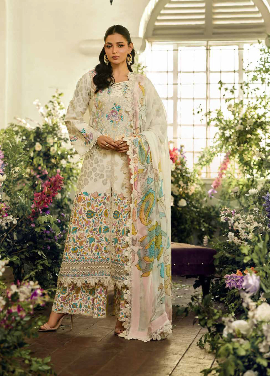 Sun Shine by Charizma Unstitched Embroidered Lawn 3 Piece Suit CHR26ULS CSN6-16 - Summer Collection