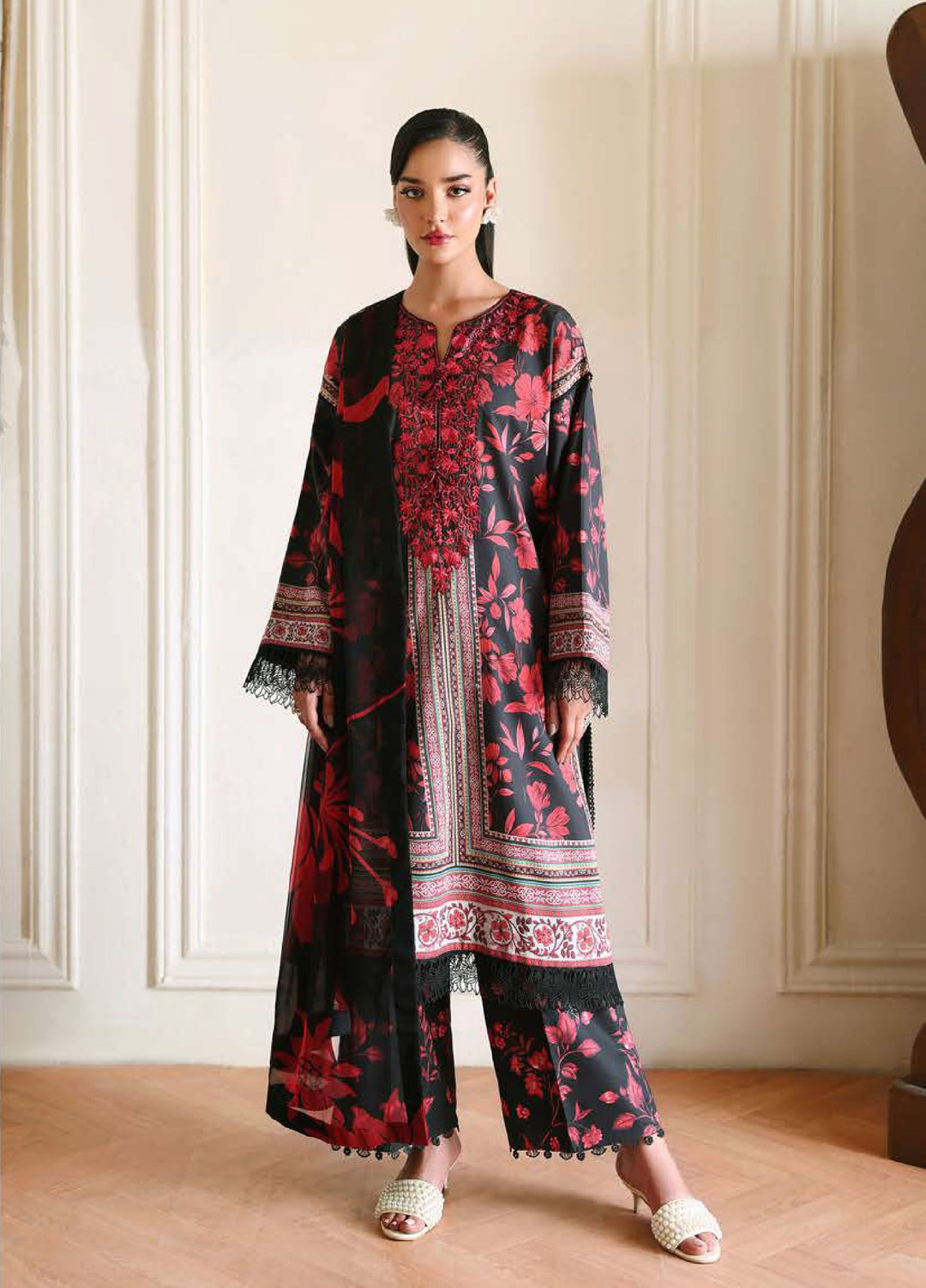 Eclat Garden by Roheenaz Unstitched Printed Lawn 3 Piece Suit RN26UEL Iris Garden - Summer Collection