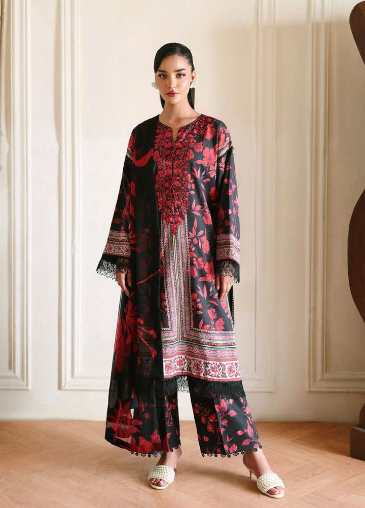 Eclat Garden by Roheenaz Unstitched Printed Lawn 3 Piece Suit RN26UEL Iris Garden - Summer Collection