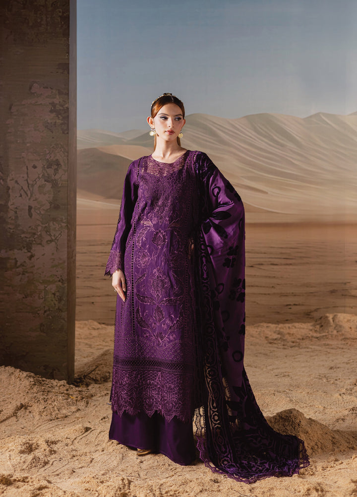 Amelia by Mahnur Unstitched Luxury Cotrai Embroidered 3 Piece Suits MN25AL AM-010 - Winter Collection