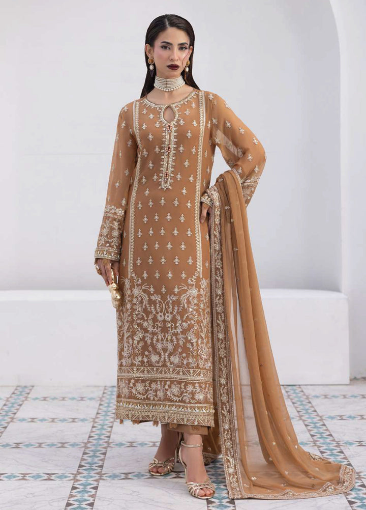 Maeri by Gulaal Unstitched Embroidered Chiffon 4 Piece Suit GL26UMC Mirage D-47 - Festive Collection